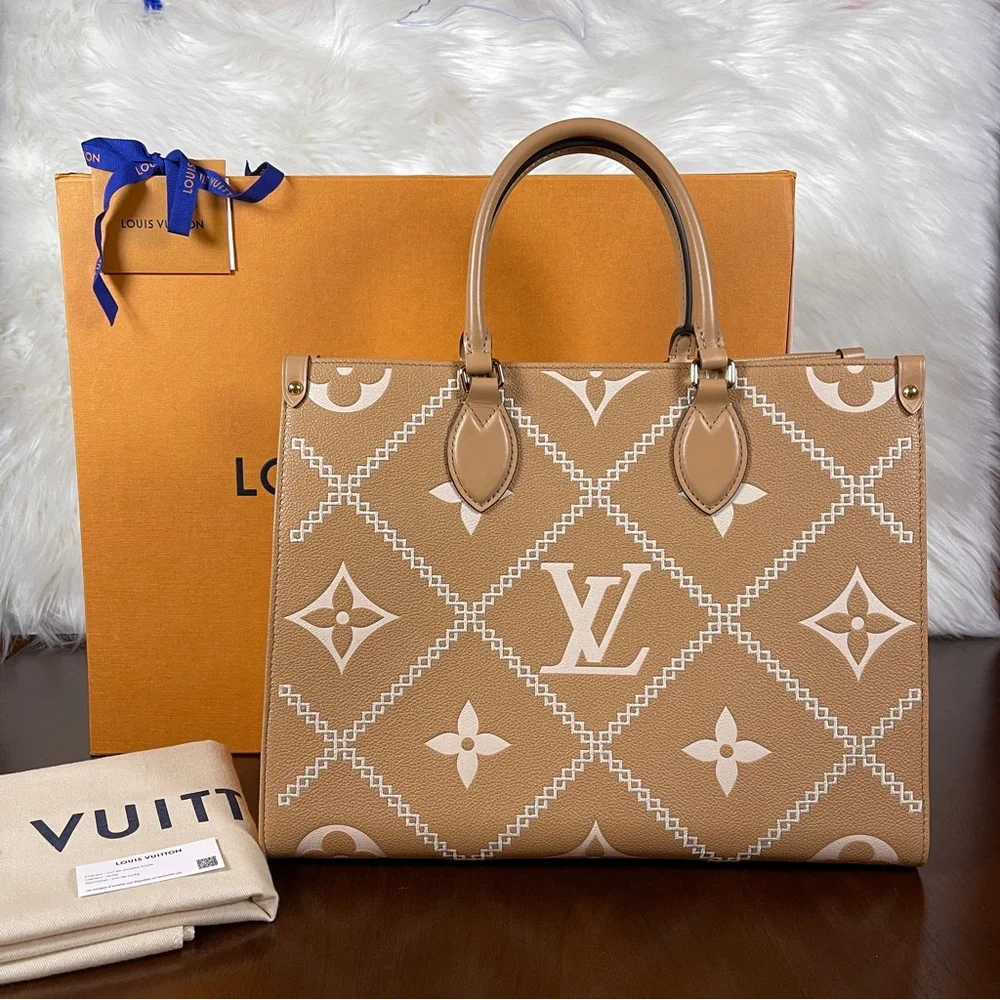 Louis Vuitton Arizona Stitched On The Go MM - Picture 1 of 15
